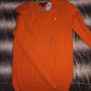 Women’s Ralph Lauren v neck sweater. Size XL.